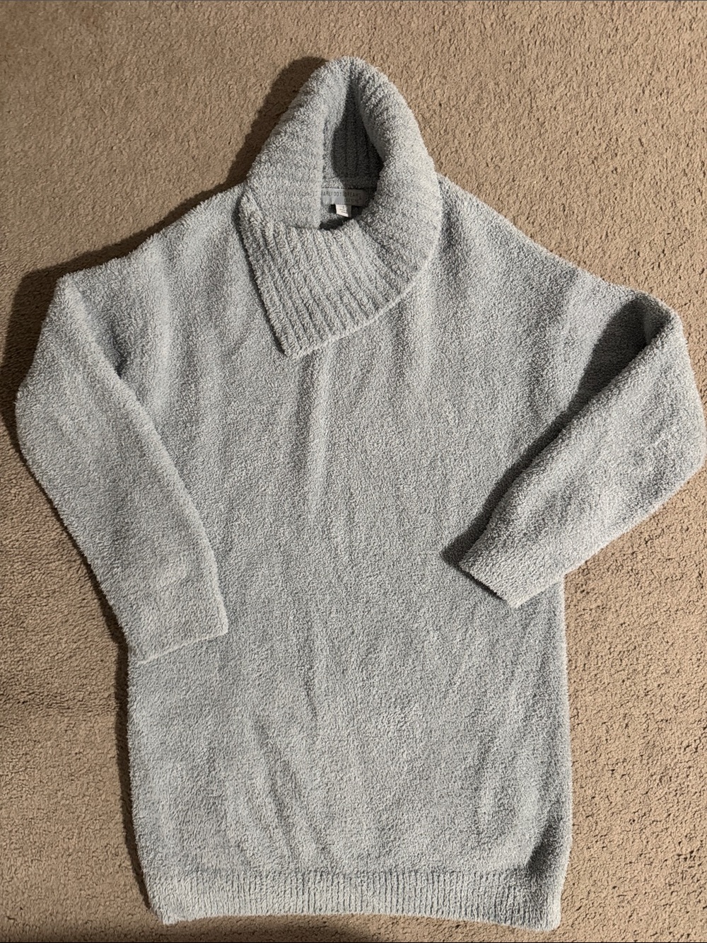 Light blue Shawl Collar Sweater